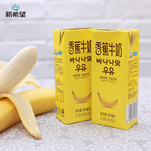 新希望香蕉牛奶200ml*12盒*2箱