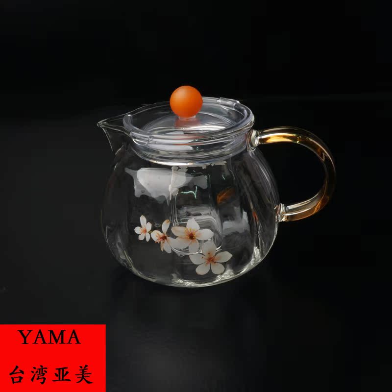 YAMA亚美YA580-Y台湾进口玻璃茶壶/耐高温茶壶/600ml花茶壶/茶具