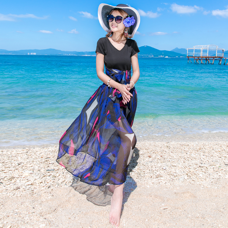 瘦短]沙滩裙显瘦长裙评测 沙滩裙显瘦中长裙图