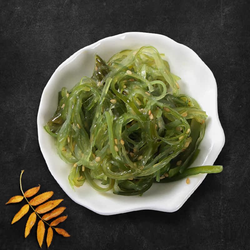 即食裙带菜新鲜酸甜海草海藻海白菜400g*2包邮特产海鲜零食海带丝