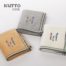 KUTTO纯棉超强吸水毛巾洗澡柔软简约情侣成人洗脸全棉可爱家用