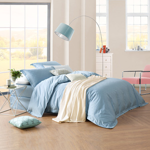 lovo简约提花四件套