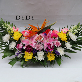 祭奠花束白菊扫墓花束清明节追悼哀思菊花北京鲜花同城速递