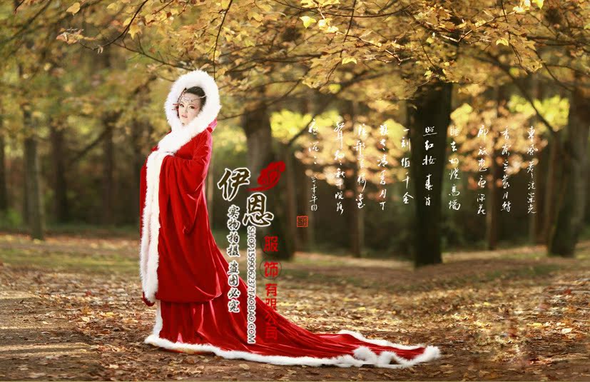 古装披风斗篷女演出服影楼写真服装舞台服昭君出塞古代披风斗篷