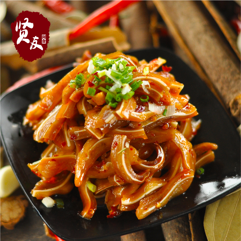 猪耳朵湖南特产麻辣香辣卤菜猪耳尖零食休闲小