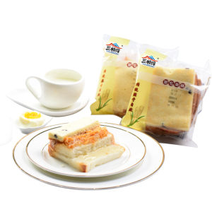 三顺得肉松紫米奶酪面包早餐夹心三明治整箱