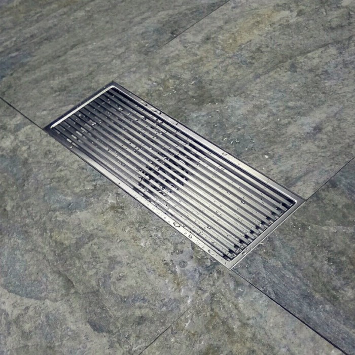 304不锈钢地漏长方形线条地漏防臭卫生间淋浴房侧排地漏 条形地漏