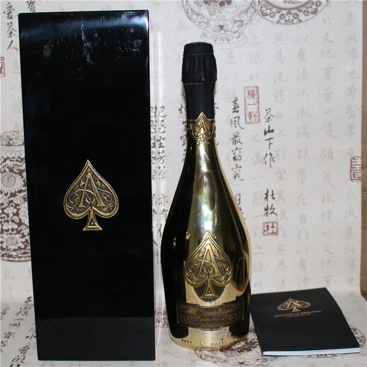 黑桃a香槟 法国黄金版礼盒 armand de brignac brut gold wooden