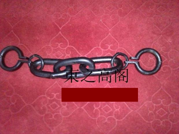 影视道具铸造大脚环脚镣高度35毫米厚度22毫米黑色4斤