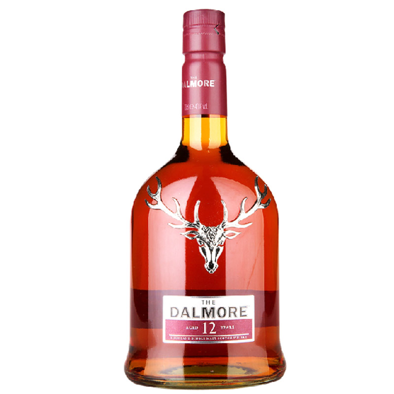 达尔摩12年单一麦芽苏格兰威士忌 纯麦洋酒烈酒 dalmore highland