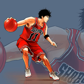 灌篮高手墙贴 贴画 壁纸 海报 流川枫墙贴 篮球nba墙贴贴画