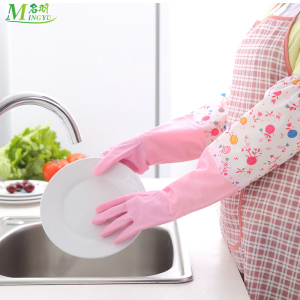 家务加绒洗碗手套