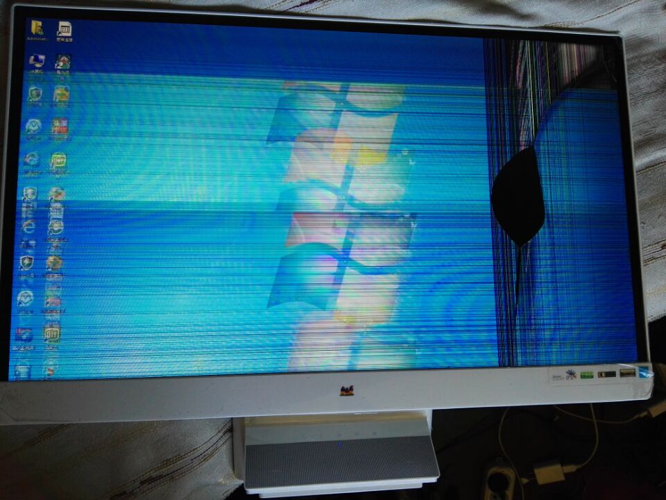 驱动板灯条背光viewsonic优派vx2370s-led碎屏液晶显示器品牌原装