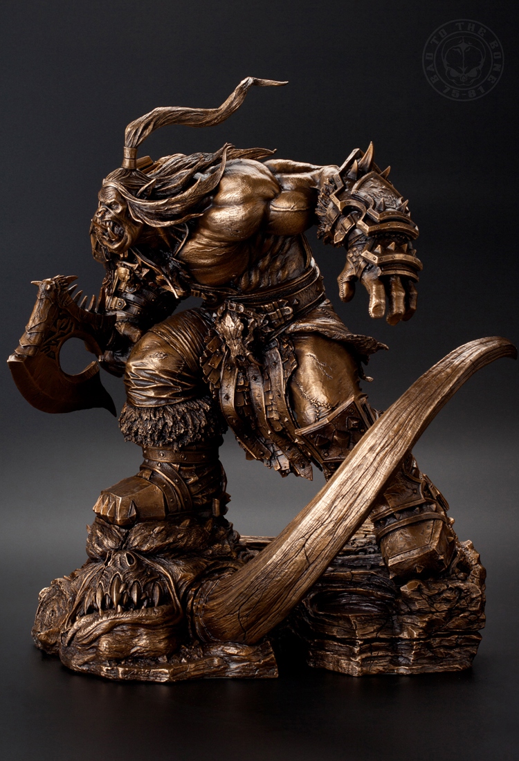 奥格瑞玛 魔兽世界 暴雪 青铜 格罗姆地狱咆哮 青铜雕像 手办玩偶