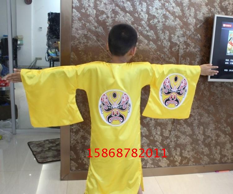 新款儿童说唱脸谱表演服中国范 幼儿园京剧戏曲舞蹈演出服装
