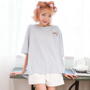 春夏薄款纯棉家居服套装