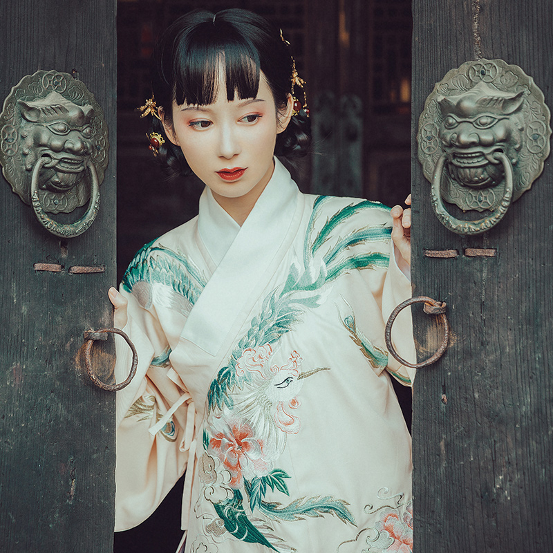 钟灵记【凤来仪】交领袄裙琵琶袖汉服非古装女款春秋冬改良马面裙