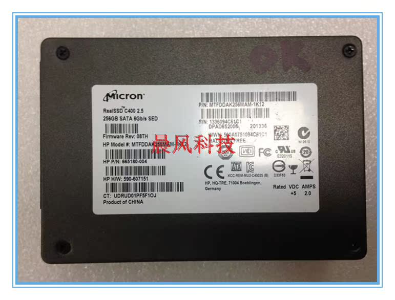 micron/镁光c400 128g 256g 512g 2.5 ssd 固态硬盘 sata3