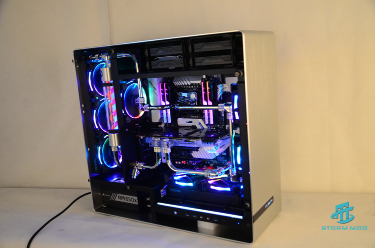 迎广909 分体式水冷主机 i9 7900x/1080ti/1080 diy水冷主机 直播