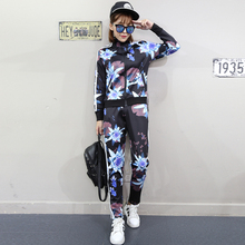 新款 休闲套装初秋大码女装运动服春季校服 女款夜店精品运动套装