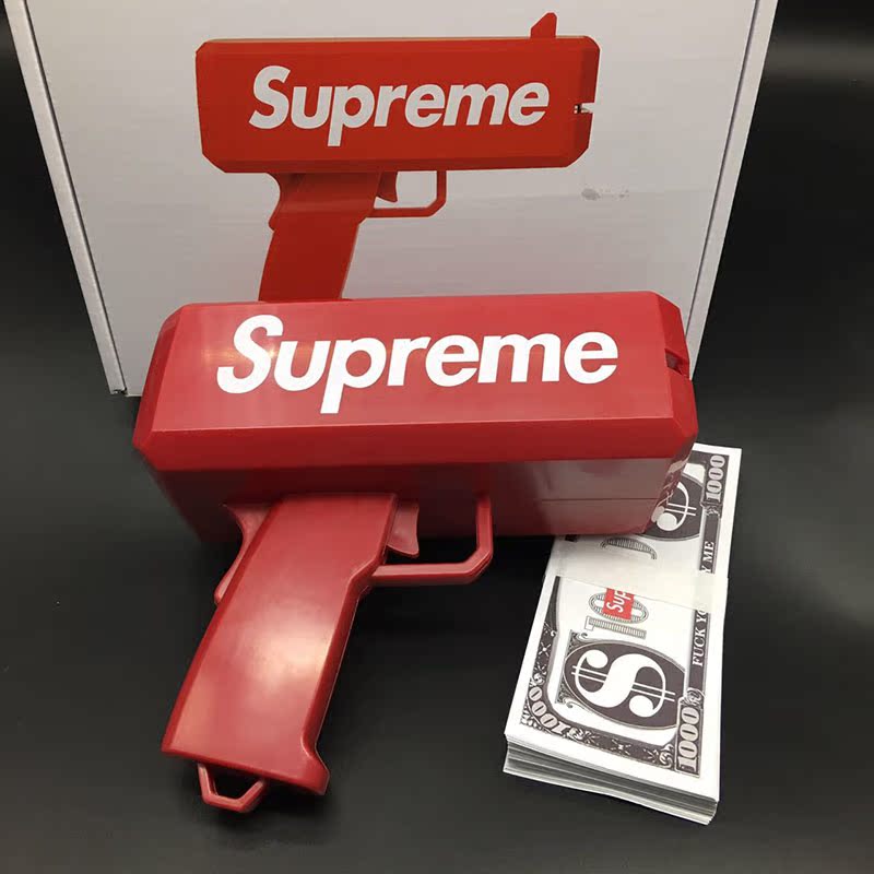 【现货】Supreme玩具钞票枪 射钱枪 撒钱枪 喷钱吐钱枪 美金枪 - 360购物