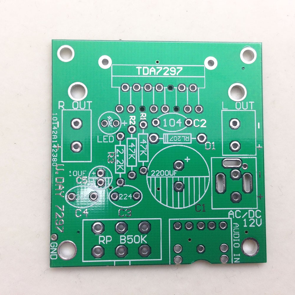 优日tda-7297功放板 双声道15w 可接15-100w喇叭 全新