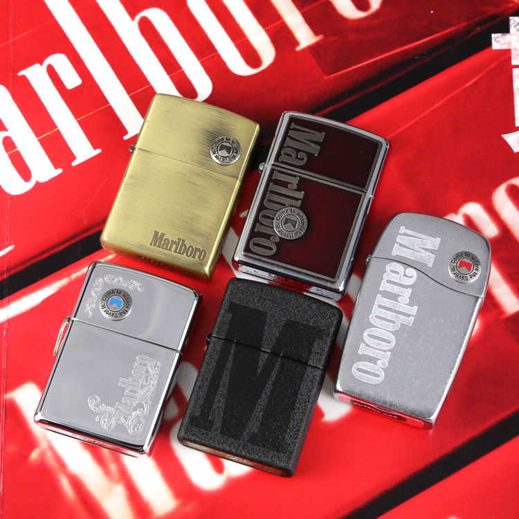 原装正品zippo打火机2007年万宝路marlboro限量100样机5只全套装b