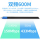 TP-LINK双频600M无线网卡usb台式机WIFI电脑5G接收器TL-WDN5200H