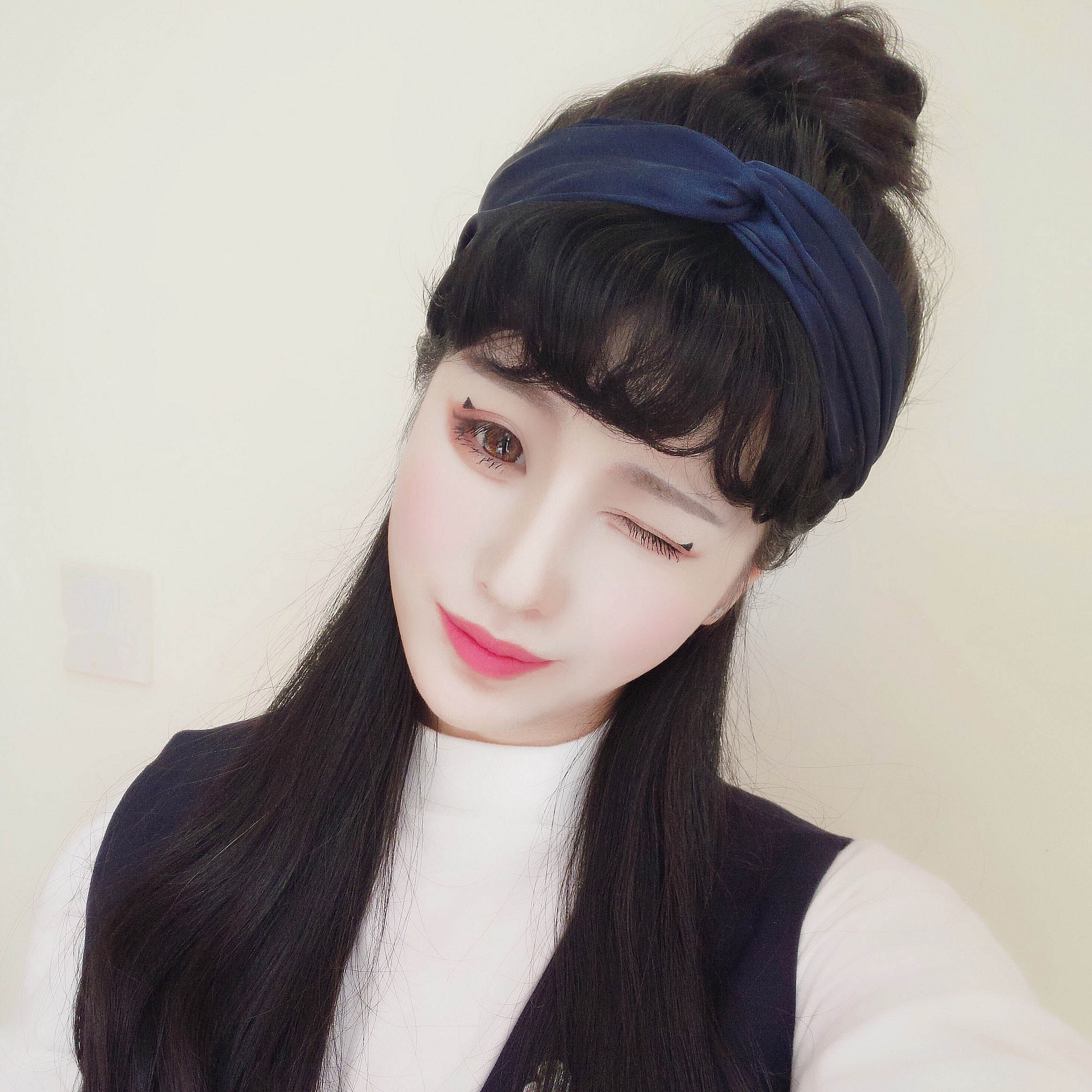 迷你小刘海 复古露额头假刘海 梨花微卷齐内卷哑光假刘海发片