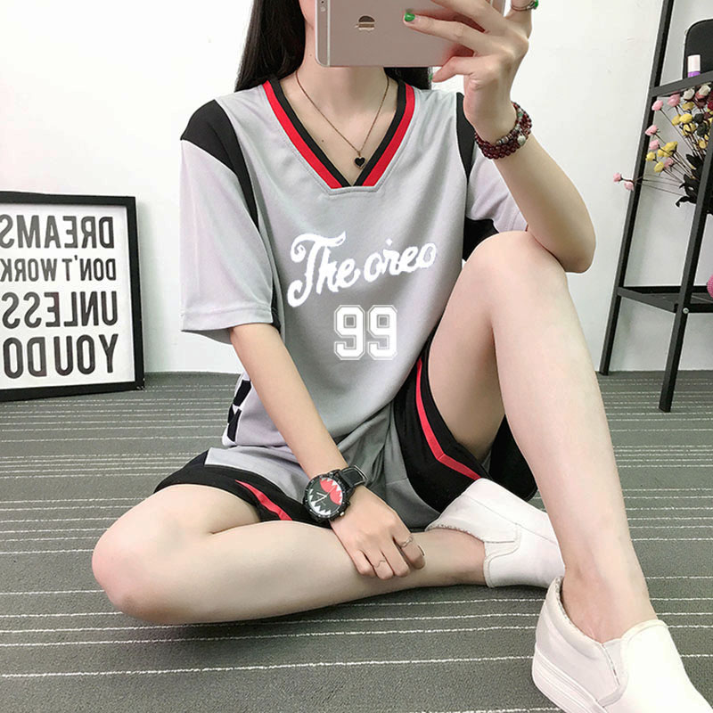 篮球服女韩版套装女装运动服女生篮球衣DIY定