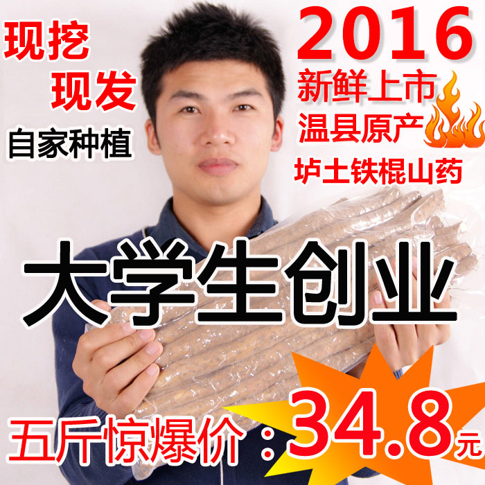 怀涛河南焦作温县正宗垆土铁棍山药新鲜铁杆怀淮山药包邮大学生