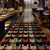 定制花砖200 200mm 餐厅连锁店厨房卫生间螃蟹瓷砖墙地砖几何个性