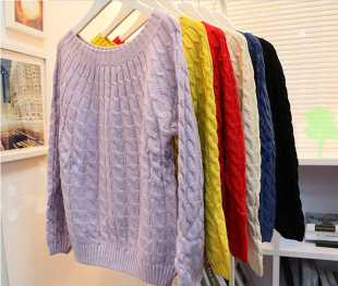 2016秋冬新款韩版 针织衫女宽松秋冬新款女装