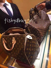 现货英国正品代购LV speedy 25 30 35老花棋盘格女包手提包M41108