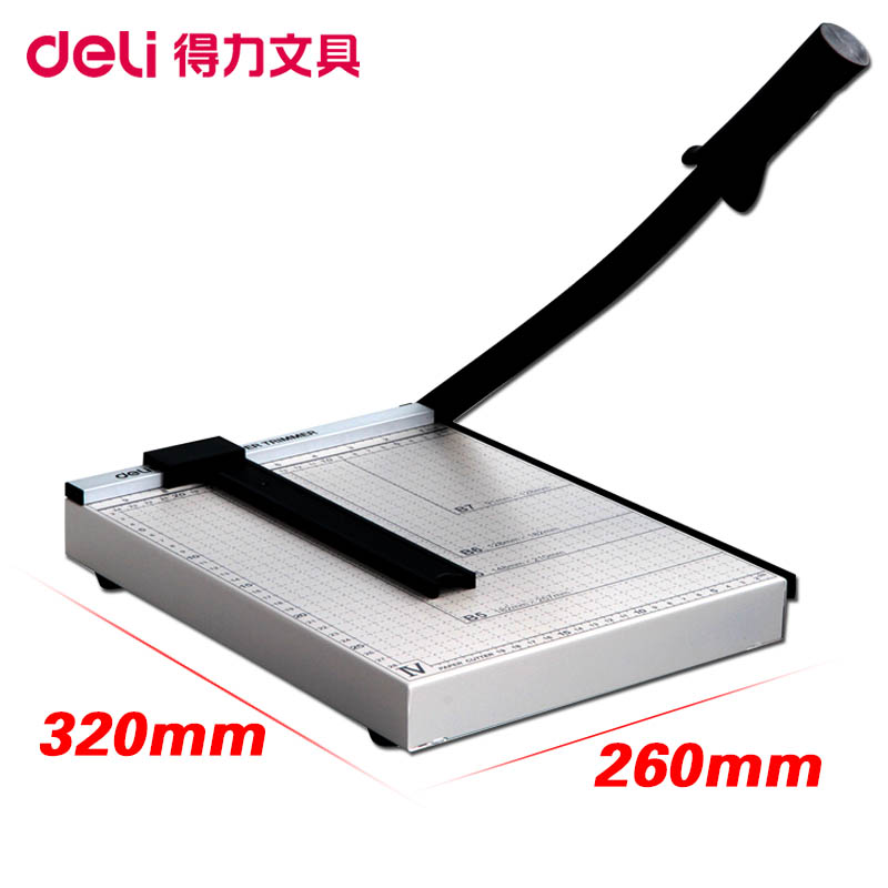 得力8014切纸刀a4裁纸刀手动切纸机 照片相片切刀 切纸器切割铡刀