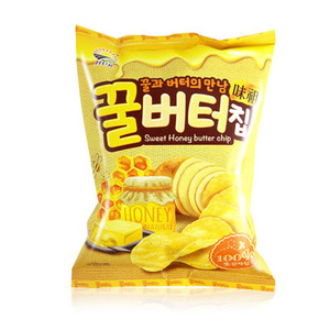 韩国九日蜂蜜黄油薯片
