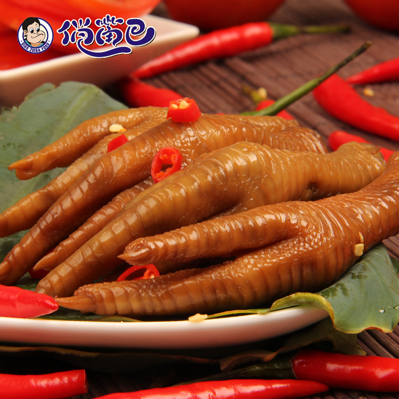 【天猫超市】俏嘴巴 土鸡爪绝辣味20g/袋 鸡爪 卤味卤香休闲零食