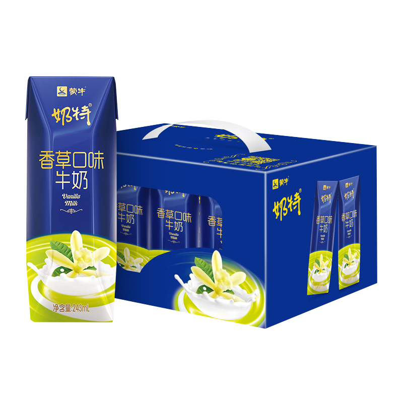 【天猫超市】蒙牛 奶特 香草口味牛奶243ml*12盒浪漫好滋味