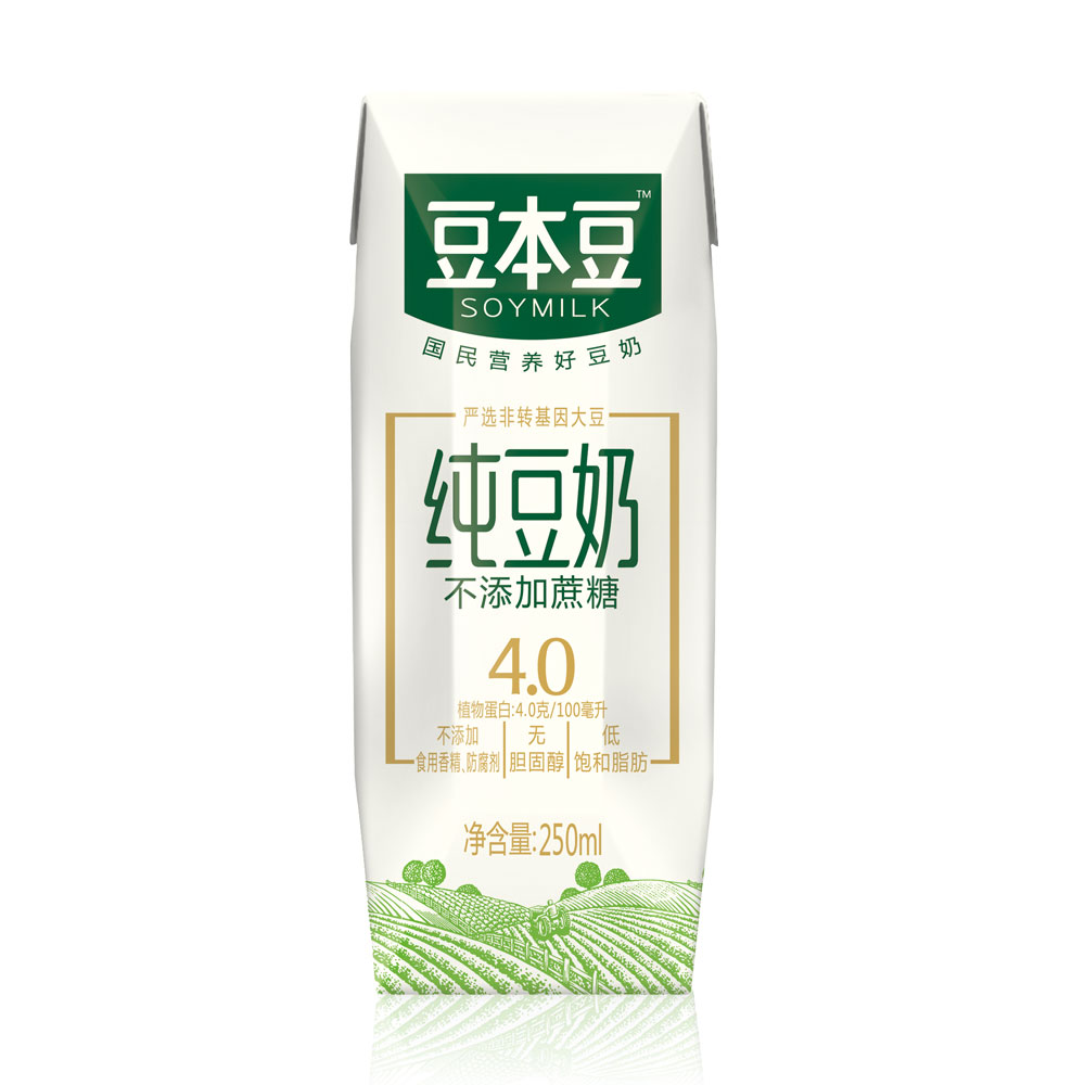 【天猫超市】豆本豆豆奶纯豆奶250ml*8盒/箱整箱豆奶营养早餐奶