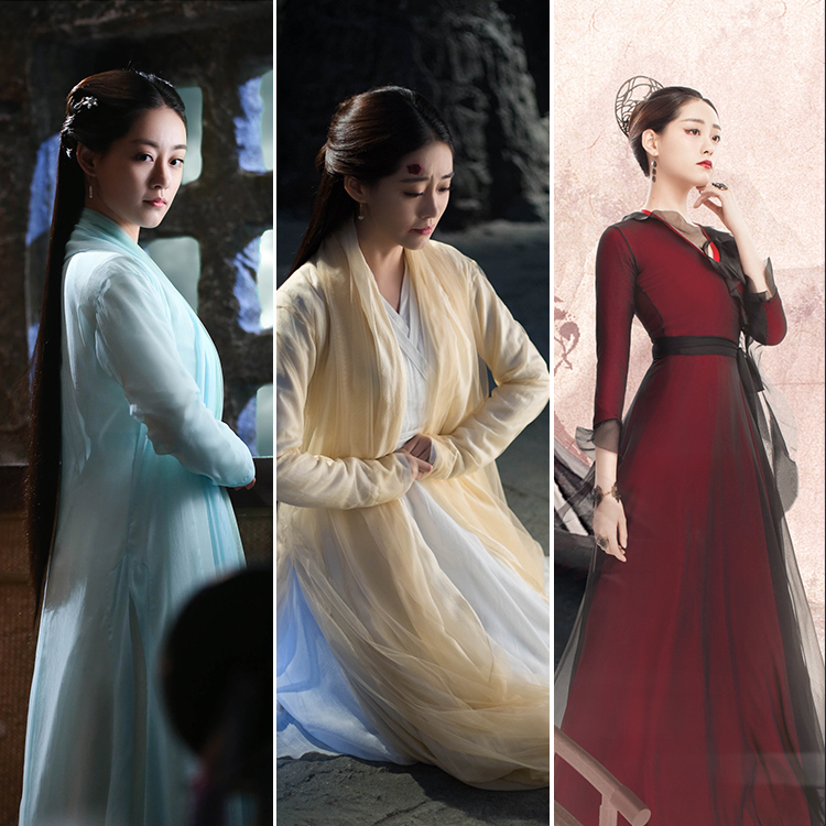 新款影视古装三生三世十里桃花玄女同款服装唯美仙女汉服演出服