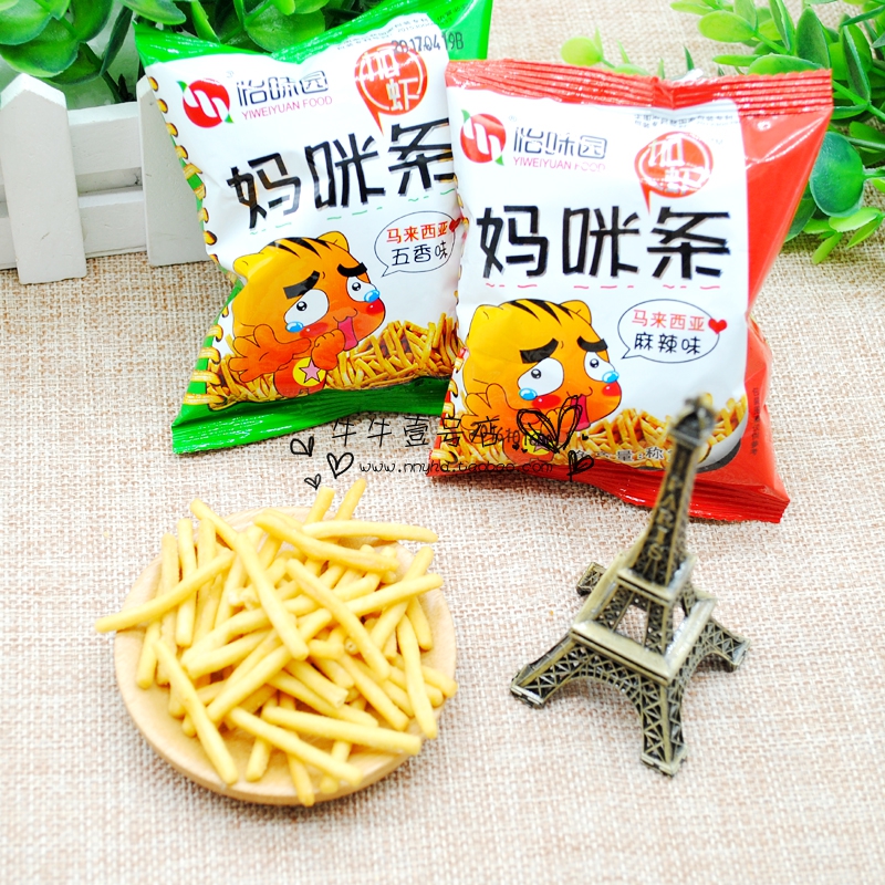 新品上市 怡味园 加虾妈咪条 办公室休闲零食 特价30袋 包邮