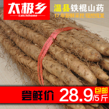 2017新鲜铁棍山药铁棍淮山河南焦作温县山药铁杆山药 太极乡5斤装