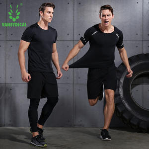 青年速干短袖健身服套装