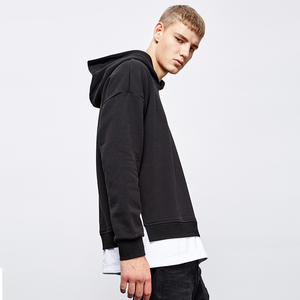 青年情侣假两件卫衣