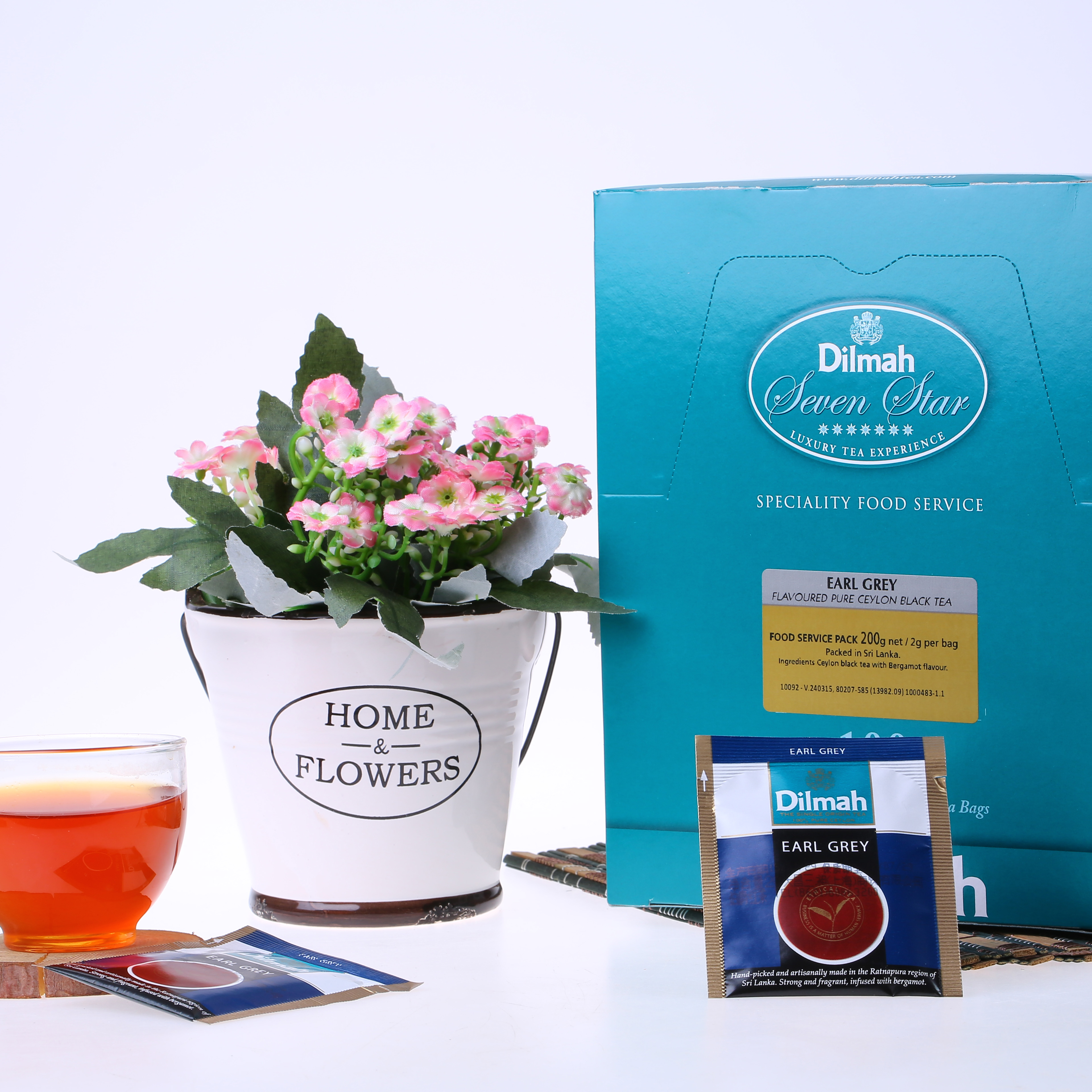包邮 迪尔玛100入伯爵红茶斯里兰卡进口锡兰红茶奶茶专用dilmah