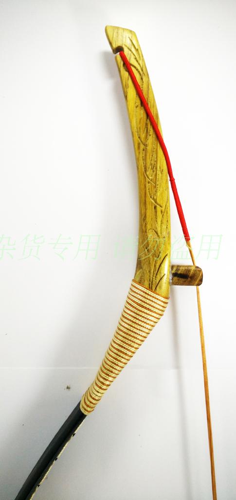 黄石作品 雕花版"蒙古弓""青海弓" 玻片反曲弓箭成人弓儿童弓