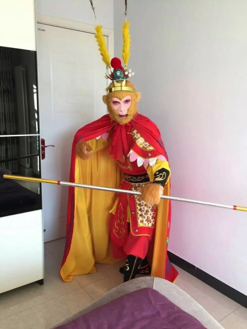 孙悟空 西游记美猴王面具服装川剧变脸服装 齐天大圣头套 面具