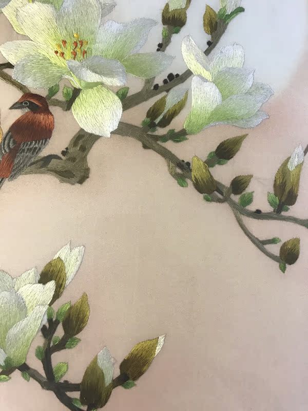 纯手工新款精品苏州刺绣画苏绣成品挂画玄关装饰画5050 水乡人家