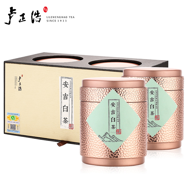 卢正浩明前开园精品特级A安吉白茶礼盒150克茶叶绿茶春茶2016新茶