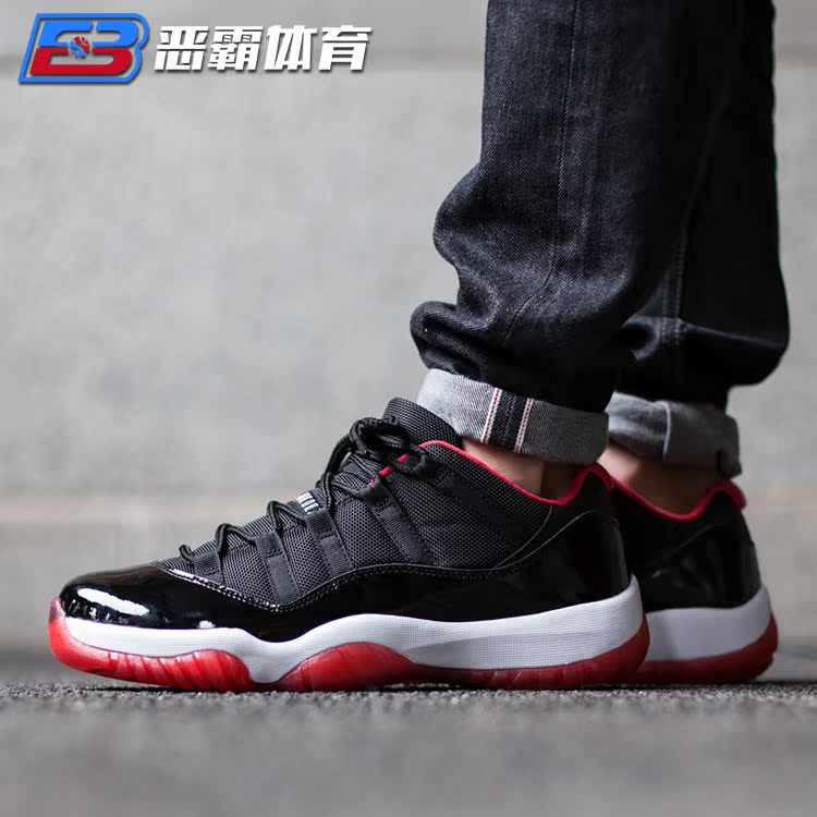 air jordan 11 low bred 乔11 aj11 低帮 黑红 528895